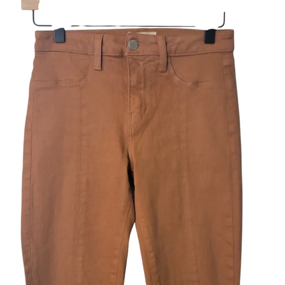 L'AGENCE Jyothi Coated Skinny Jeans in Cappuccino Brown Size 25‎ - Picture 5 of 13